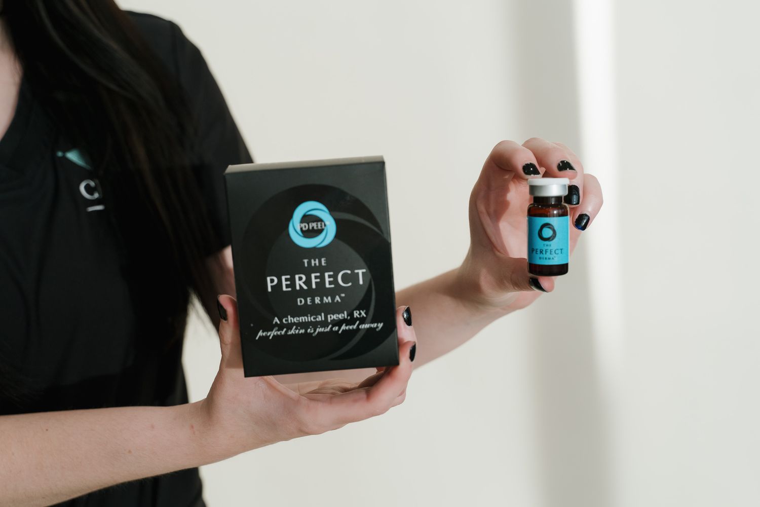 Crown Point Facial Treatment model with a fresh face and makeup