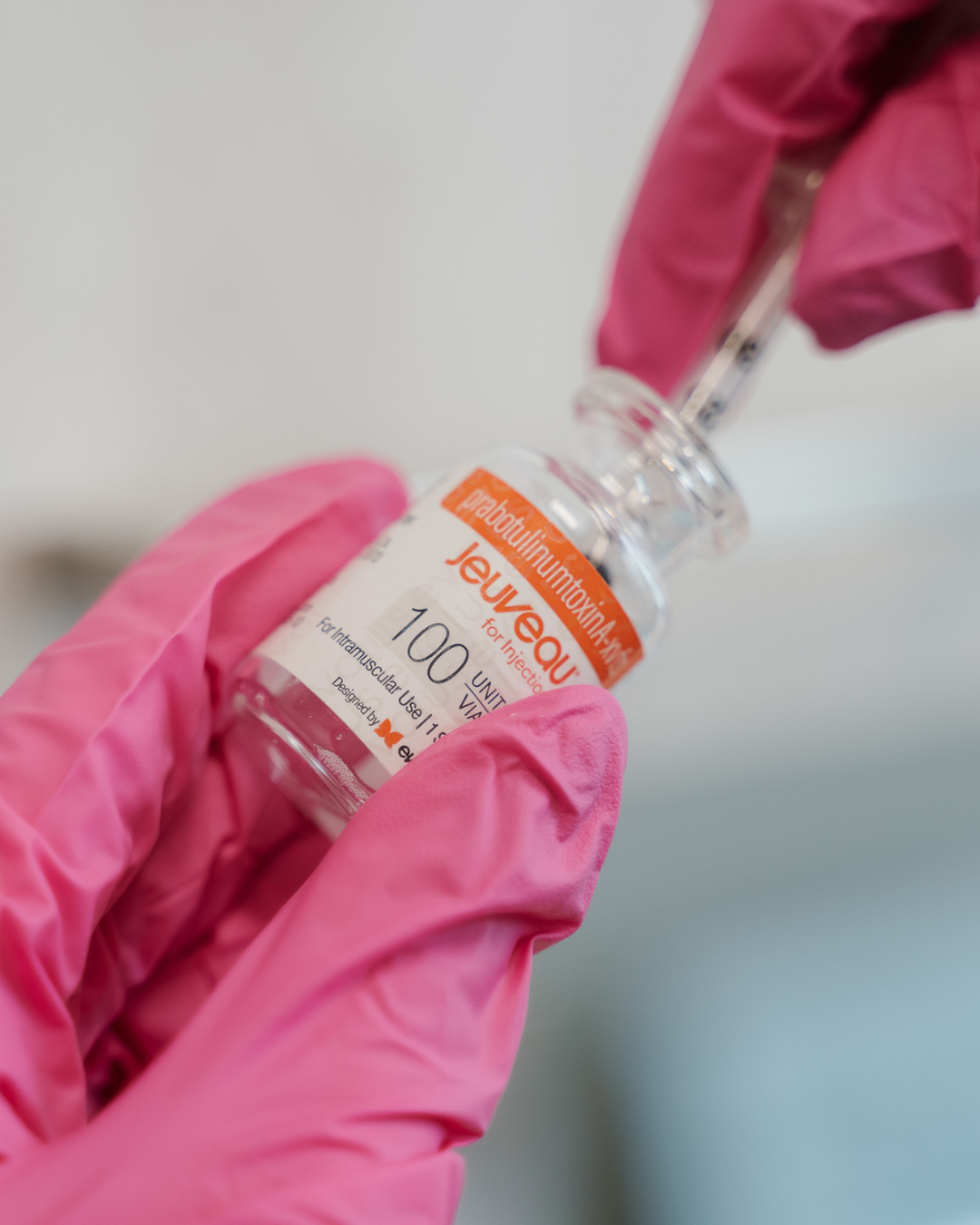 Crown Point Med Spa model with dark hair