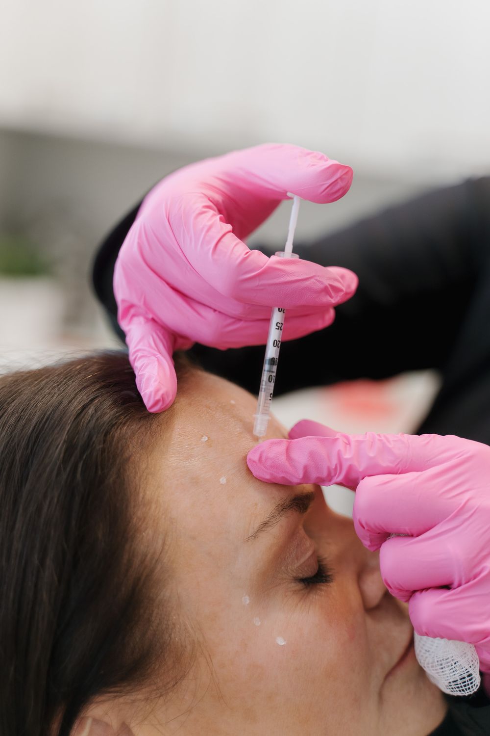 Crown Point Daxxify patient with aesthetic injector